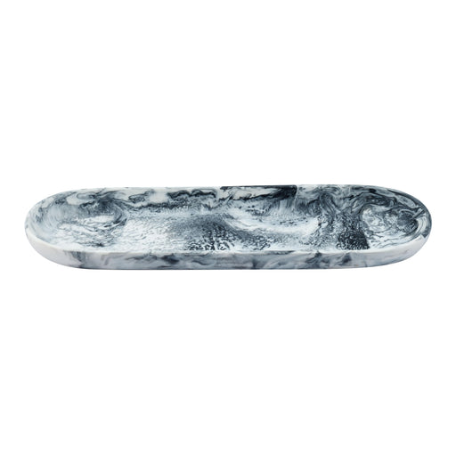 Mera Black &amp; White Long Resin Serving Platter - Dream Home Furniture & Mattress (Waite Park, MN)