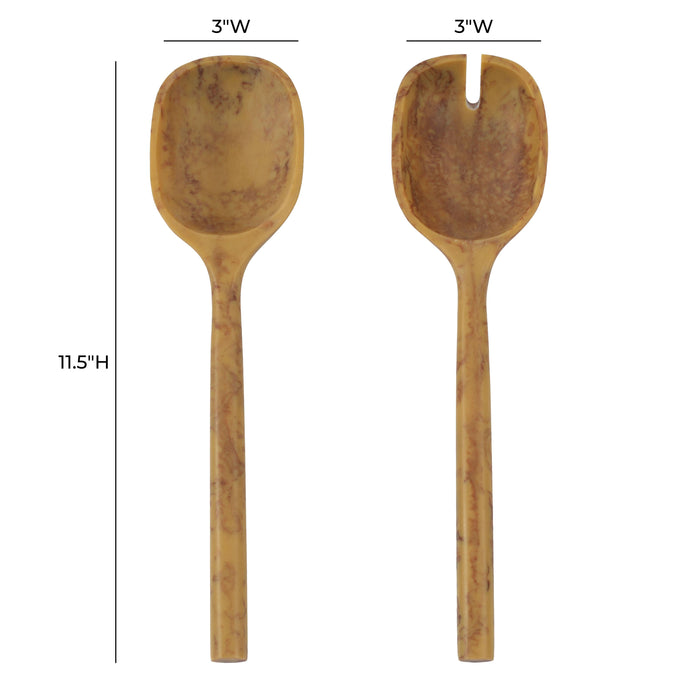 Mera Resin Serving Spoons - Set of 2 - Dream Home Furniture & Mattress (Waite Park, MN)