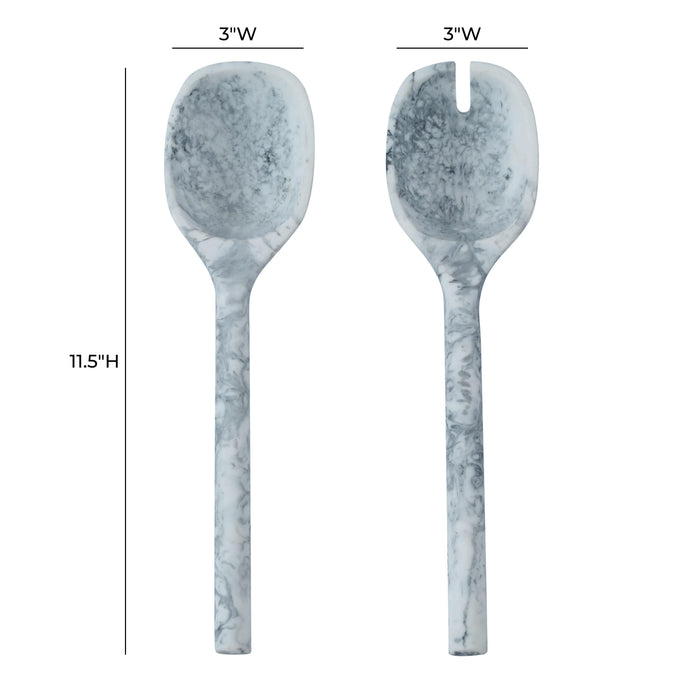 Mera Resin Serving Spoons - Set of 2 - Dream Home Furniture & Mattress (Waite Park, MN)