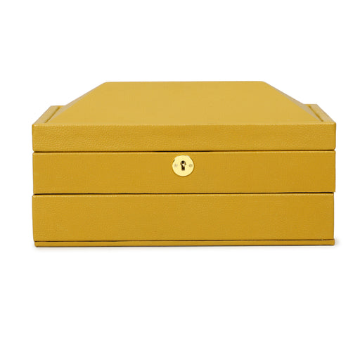 Knox Mustard Yellow Vegan Leather Contract-Grade Jewelry Box - Dream Home Furniture & Mattress (Waite Park, MN)