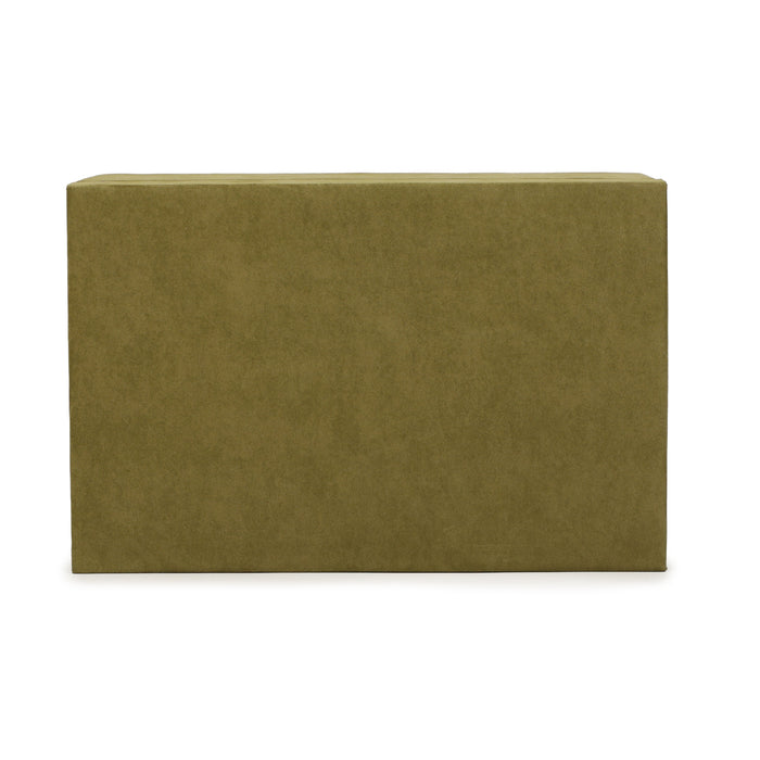 Pisa Green Vegan Suede Contract-Grade Storage Box