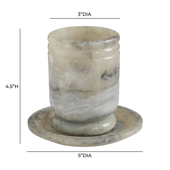 Channeled Swirl Resin Kiddush Cup - Dream Home Furniture & Mattress (Waite Park, MN)