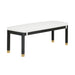 Amara 50" Woven Rattan Performance Fabric Bench - Dream Home Furniture & Mattress (Waite Park, MN)
