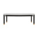 Amara 50" Woven Rattan Performance Fabric Bench - Dream Home Furniture & Mattress (Waite Park, MN)