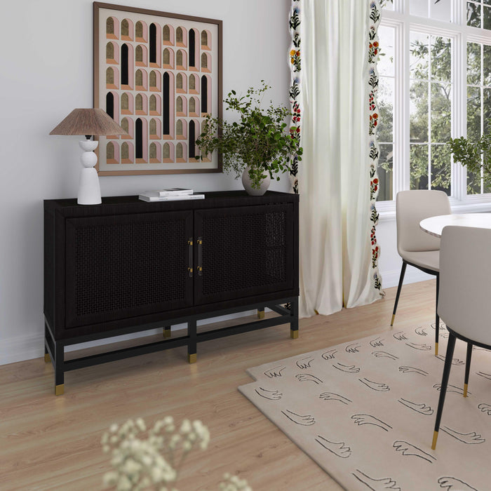 Amara 54" Woven Rattan Buffet - Dream Home Furniture & Mattress (Waite Park, MN)