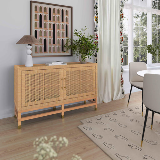 Amara 54" Woven Rattan Buffet - Dream Home Furniture & Mattress (Waite Park, MN)