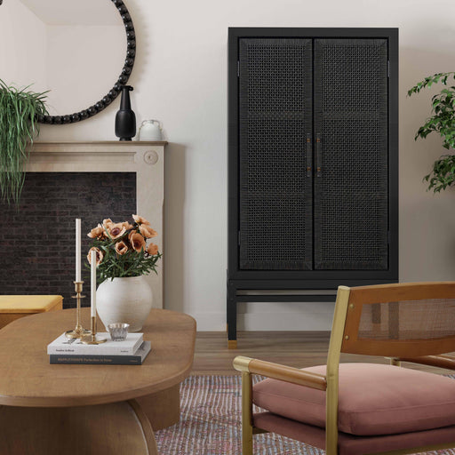 Amara Woven Rattan Cabinet - Dream Home Furniture & Mattress (Waite Park, MN)