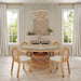 Amara Natural Rattan and Performance Fabric Arched Back Dining Chair - Dream Home Furniture & Mattress (Waite Park, MN)