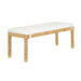 Amara 50" Woven Rattan Performance Fabric Bench - Dream Home Furniture & Mattress (Waite Park, MN)