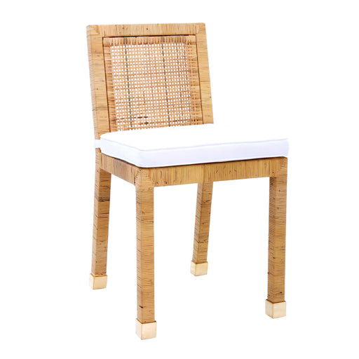 Amara Rattan Performance Fabric Dining Chair - Dream Home Furniture & Mattress (Waite Park, MN)