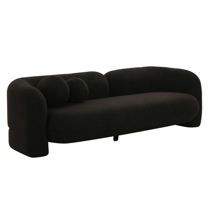 Amelie 91" Contract-Grade Faux Fur Sofa