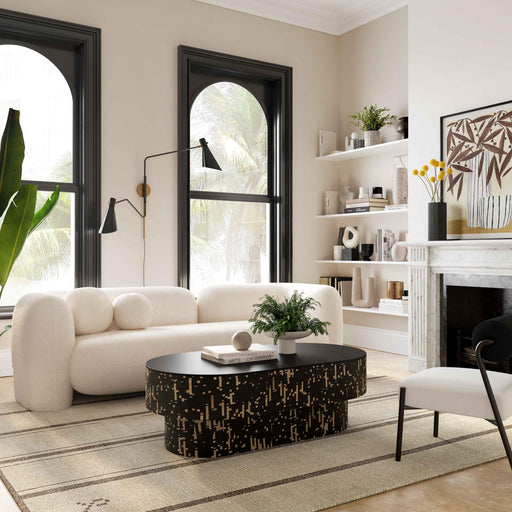 Amelie 91" Contract-Grade Faux Fur Sofa - Dream Home Furniture & Mattress (Waite Park, MN)