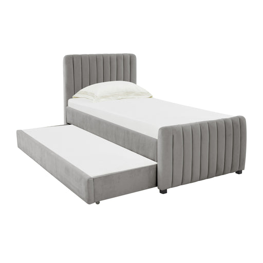 Angela Performance Velvet Trundle Bed in Twin - Dream Home Furniture & Mattress (Waite Park, MN)