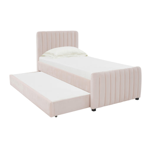 Angela Performance Velvet Trundle Bed in Twin - Dream Home Furniture & Mattress (Waite Park, MN)