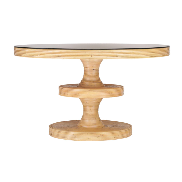 Apollonia 51" Natural Rattan Round Dining Table - Dream Home Furniture & Mattress (Waite Park, MN)