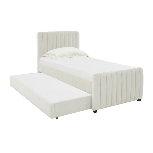 Angela Performance Velvet Trundle Bed in Twin - Dream Home Furniture & Mattress (Waite Park, MN)