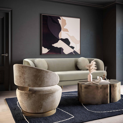 Austin Performance Fabric Swivel Accent Chair - Dream Home Furniture & Mattress (Waite Park, MN)