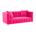 Bea 66" Hot Pink Performance Velvet Loveseat - Dream Home Furniture & Mattress (Waite Park, MN)
