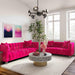 Bea 66" Hot Pink Performance Velvet Loveseat - Dream Home Furniture & Mattress (Waite Park, MN)