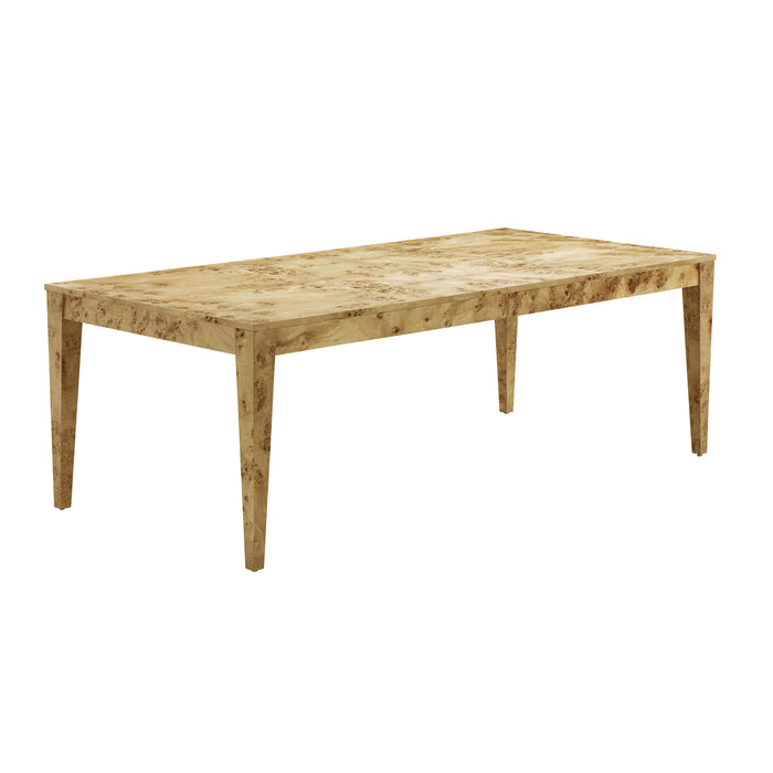 Brandyss 90" Natural Burl Rectangular Dining Table - Dream Home Furniture & Mattress (Waite Park, MN)