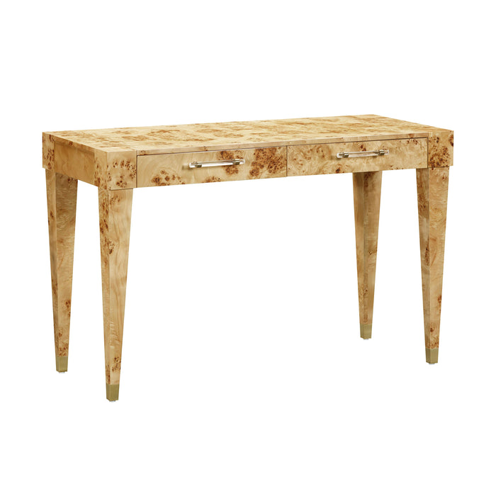 Brandyss 48" Burl 2-Drawer Work Desk - Dream Home Furniture & Mattress (Waite Park, MN)
