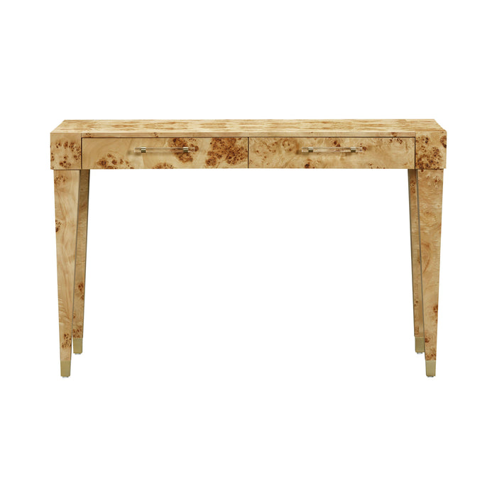 Brandyss 48" Burl 2-Drawer Work Desk - Dream Home Furniture & Mattress (Waite Park, MN)