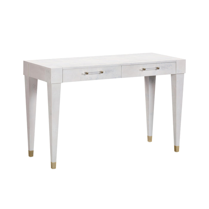 Brandyss 48" Burl 2-Drawer Work Desk - Dream Home Furniture & Mattress (Waite Park, MN)