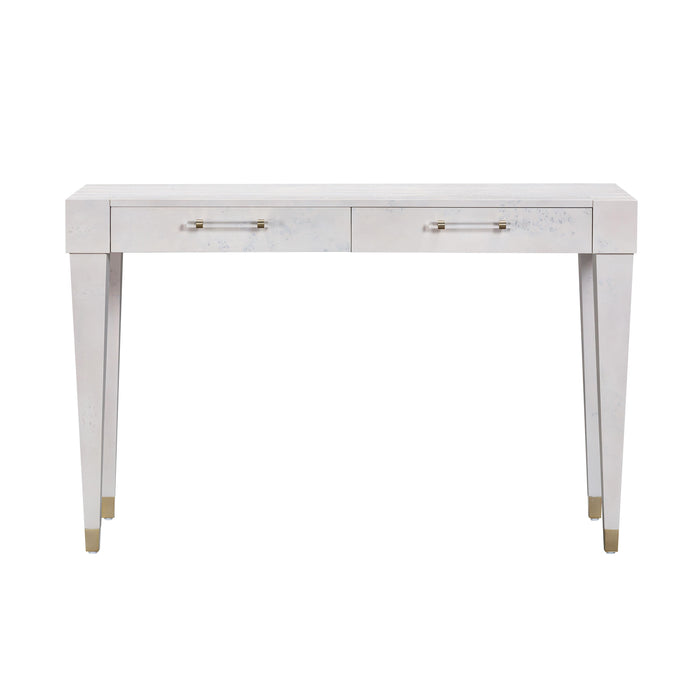 Brandyss 48" Burl 2-Drawer Work Desk - Dream Home Furniture & Mattress (Waite Park, MN)