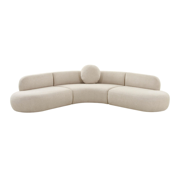 Broohah 3-Piece Performance Fabric L-Shaped Sectional