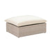 Cali 39" Natural Wicker Outdoor Ottoman / Coffee Table - Dream Home Furniture & Mattress (Waite Park, MN)