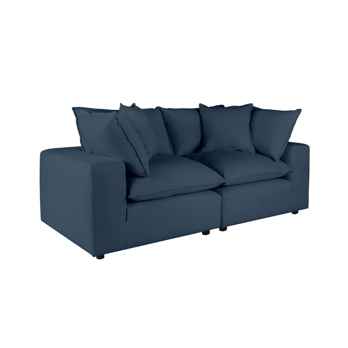 Cali 80" Performance Fabric Modular Loveseat - Dream Home Furniture & Mattress (Waite Park, MN)