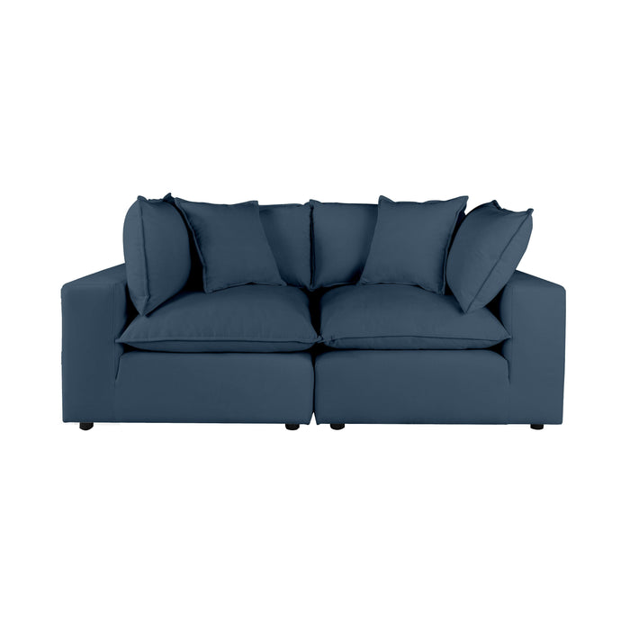 Cali 80" Performance Fabric Modular Loveseat - Dream Home Furniture & Mattress (Waite Park, MN)