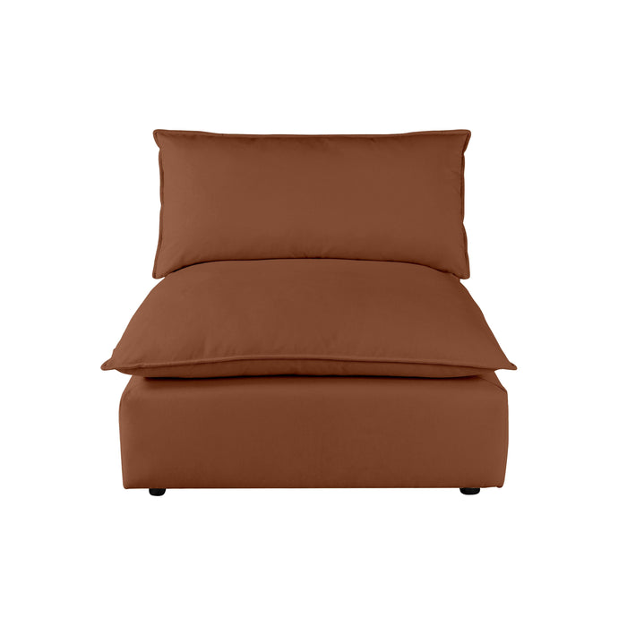 Cali Performance Fabric Modular Armless Chair - Dream Home Furniture & Mattress (Waite Park, MN)