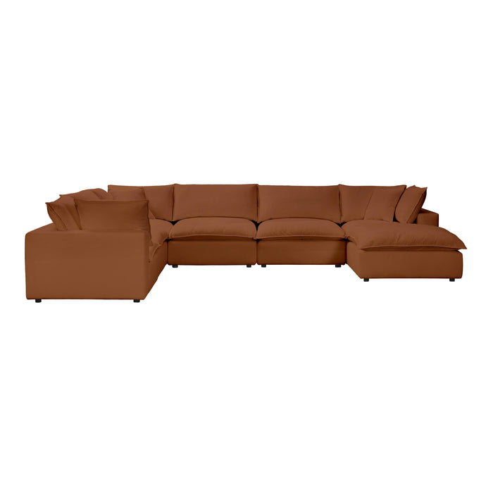 Cali 7-Piece Performance Fabric Modular Large Chaise Sectional - Dream Home Furniture & Mattress (Waite Park, MN)