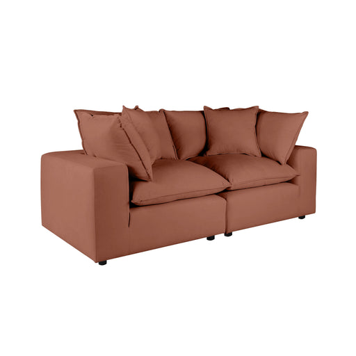 Cali 80" Performance Fabric Modular Loveseat - Dream Home Furniture & Mattress (Waite Park, MN)