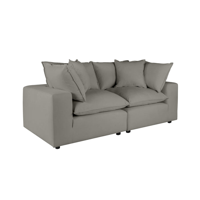 Cali 80" Performance Fabric Modular Loveseat - Dream Home Furniture & Mattress (Waite Park, MN)