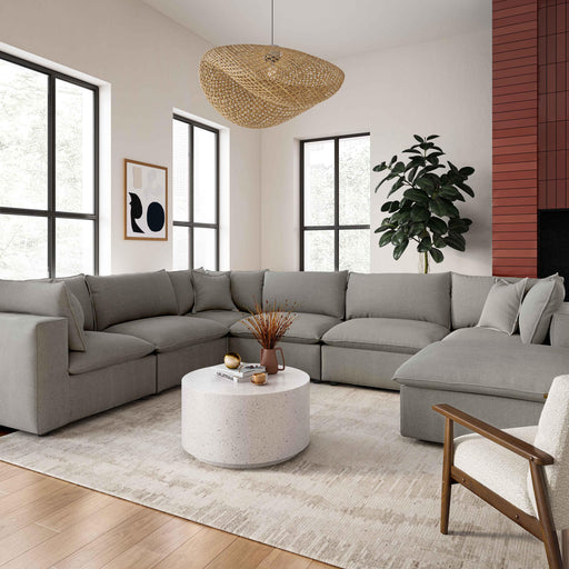 Cali 7-Piece Performance Fabric Modular Large Chaise Sectional - Dream Home Furniture & Mattress (Waite Park, MN)