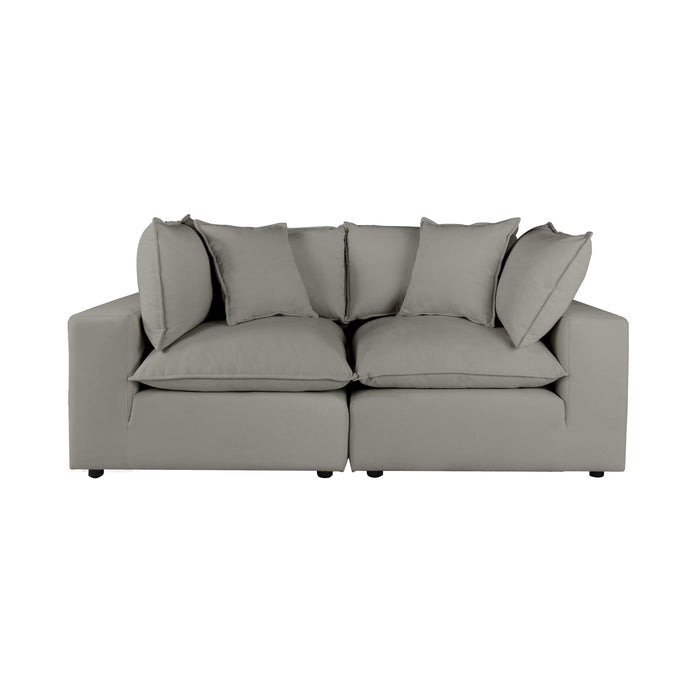Cali 80" Performance Fabric Modular Loveseat - Dream Home Furniture & Mattress (Waite Park, MN)