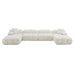 Calliope 6-piece Performance Vegan Shearling Modular U-Sectional - Dream Home Furniture & Mattress (Waite Park, MN)