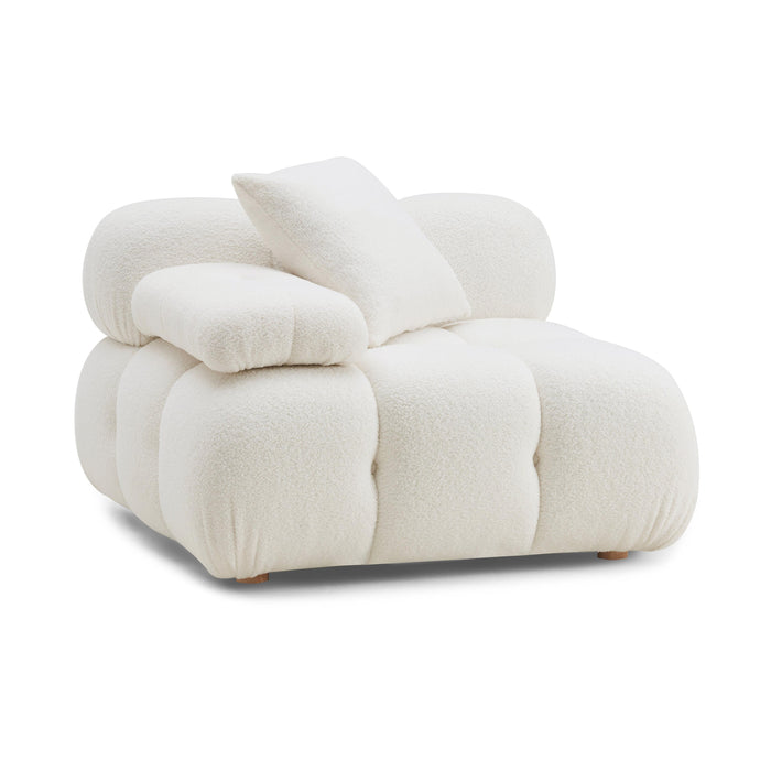 Calliope Performance Vegan Shearling Modular Corner Chair - Dream Home Furniture & Mattress (Waite Park, MN)