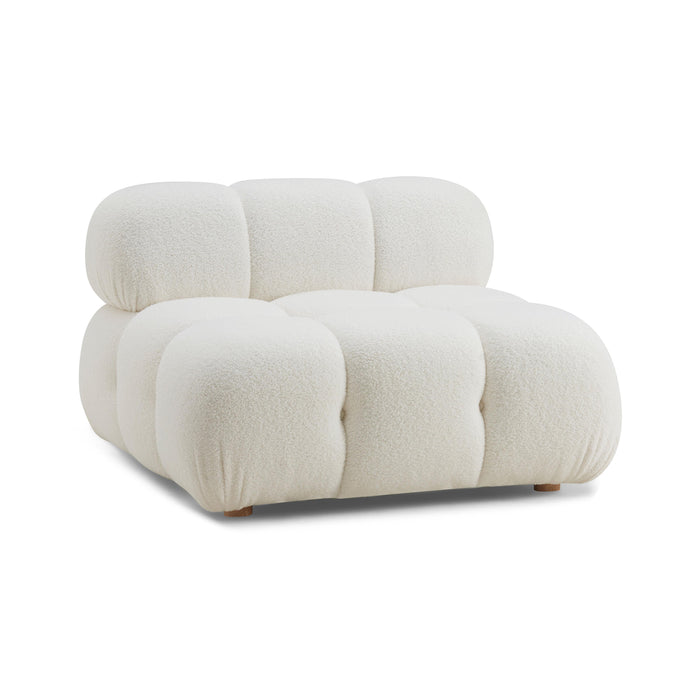 Calliope Performance Vegan Shearling Modular Armless Chair - Dream Home Furniture & Mattress (Waite Park, MN)
