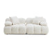 Calliope 79" Performance Vegan Shearling Modular Loveseat - Dream Home Furniture & Mattress (Waite Park, MN)