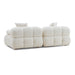 Calliope 79" Performance Vegan Shearling Modular Loveseat - Dream Home Furniture & Mattress (Waite Park, MN)