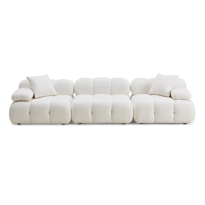 Calliope 118" Performance Vegan Shearling Modular Sofa