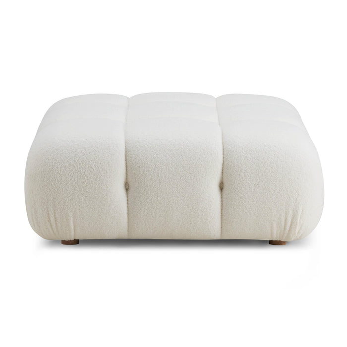 Calliope Performance Vegan Shearling Modular Ottoman