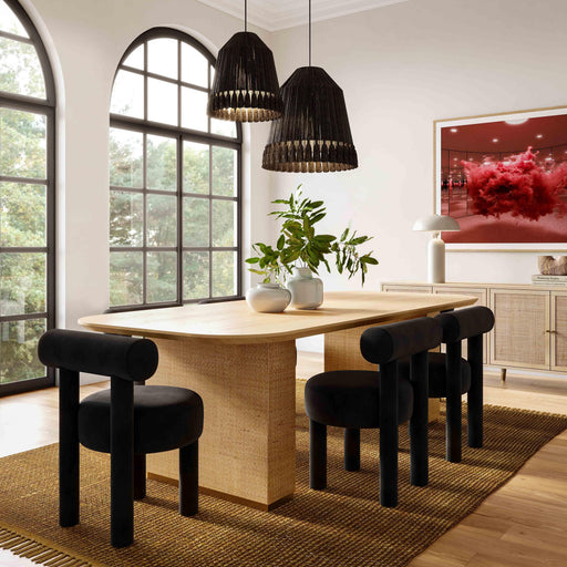 Carmel Performance Velvet Dining Chair - Dream Home Furniture & Mattress (Waite Park, MN)