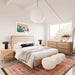 Carmen Natural Ash and Cane Bed - Dream Home Furniture & Mattress (Waite Park, MN)