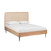 Carmen Natural Ash and Cane Bed - Dream Home Furniture & Mattress (Waite Park, MN)