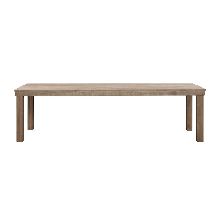 Cassie Natural Outdoor Rectangular Dining Table (75"-108")