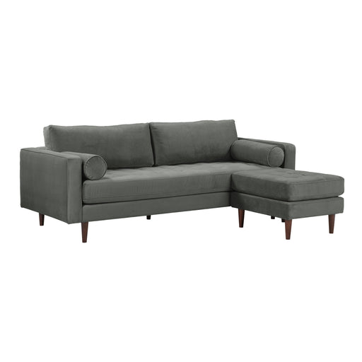 Cave 2-Piece Performance Velvet Sectional - Dream Home Furniture & Mattress (Waite Park, MN)